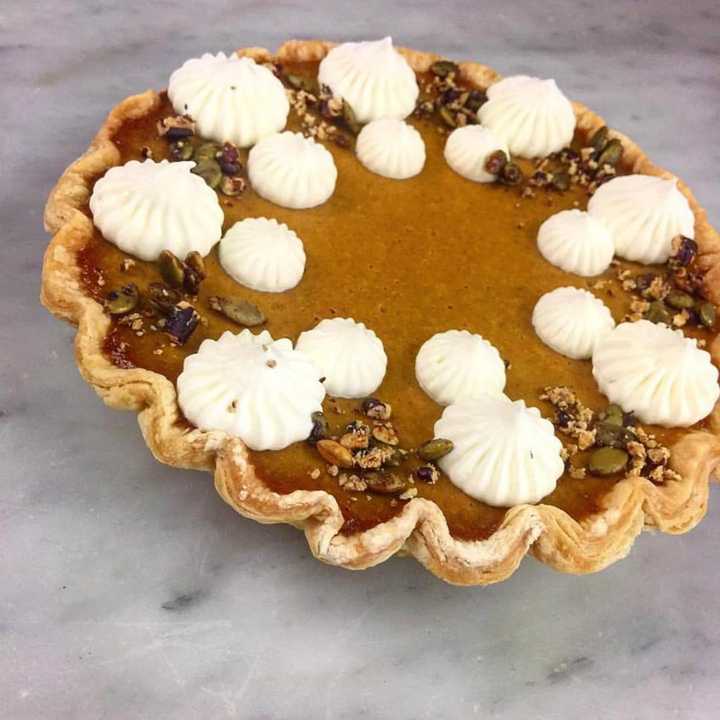 Pumpkin pie at Erie Coffeeshop &amp; Bakery in Rutherford.