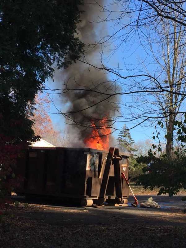 Stony Hill Firefighters Douse Dumpster Blaze In Bethel