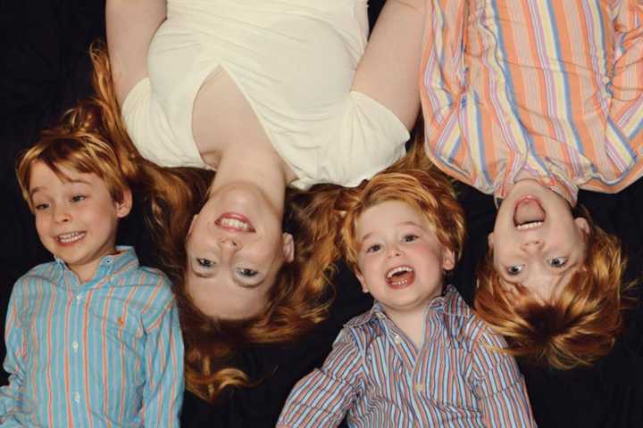 Adeena Blumenfeld of Fair Lawn and her three boys.