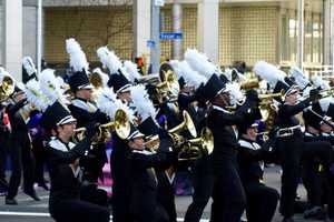 Trumbull High Band Hits Herald Square For Macy's Thanksgiving Parade