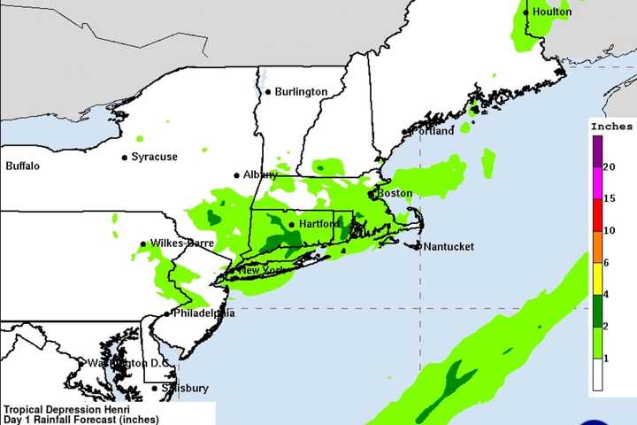 Not Over Yet: Slow-Moving Henri Bringing More Drenching Downpours, Flash Flooding