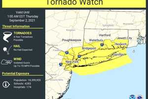 Tornado Watch In Effect For Much Of CT