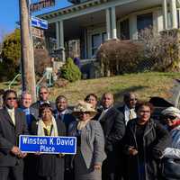 <p>Gold Street has been renamed in Yonkers to celebrate Winston K. David.</p>