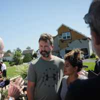 <p>Gov. Phil Murphy meets with Mullica Hill homeowners devastated by the EF-3 tornado.</p>