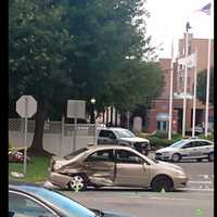 <p>Aftermath outside Independence Harbor on River Road in Edgewater.</p>