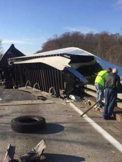 Lane Remains Closed, Delays Linger On I-84 After Tractor-Trailer Crash