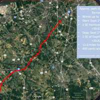 <p>Sandi Keller made a map of the tornado&#x27;s path in Mullica Hill.</p>