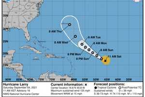 Hurricane Larry Growing Larger, Getting Stronger With 125 MPH Winds: Latest Projected Track