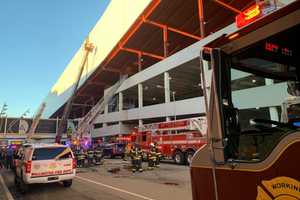 Pre-Dawn Blaze Damages Ski Slope At American Dream Mega Mall