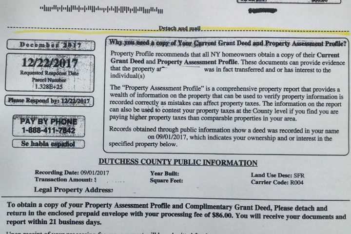 Alert On Scam Mailings Tops Dutchess News