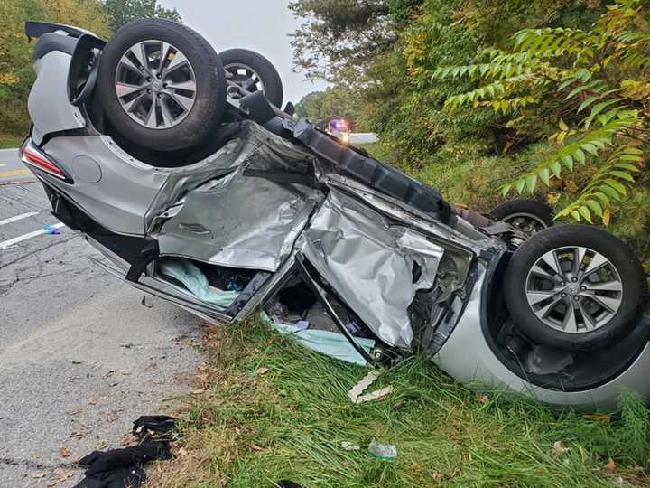 Two people were injured during the crash.