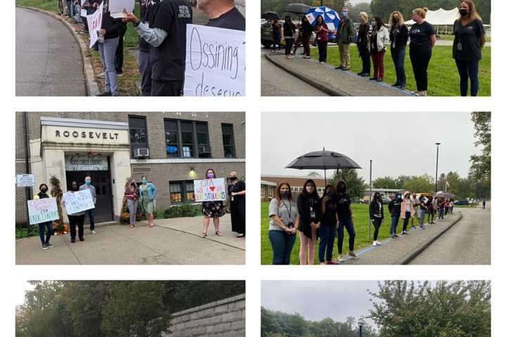 Teachers In Area School District Picket Amid Contract Dispute