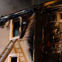 <p>Aftermath of fire on Main Street off Route 4 in Hackensack.</p>