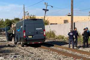 Paterson Police Chase Down Fleeing Carjacker In Amazon Van -- With Driver Still Inside