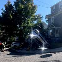 <p>The driver of both vehicles (left, right) were hospitalized.</p>