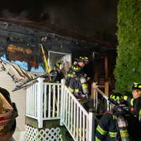 <p>Firefighters doused the blaze on Cedar Lane in Paramus within 20 minutes.</p>