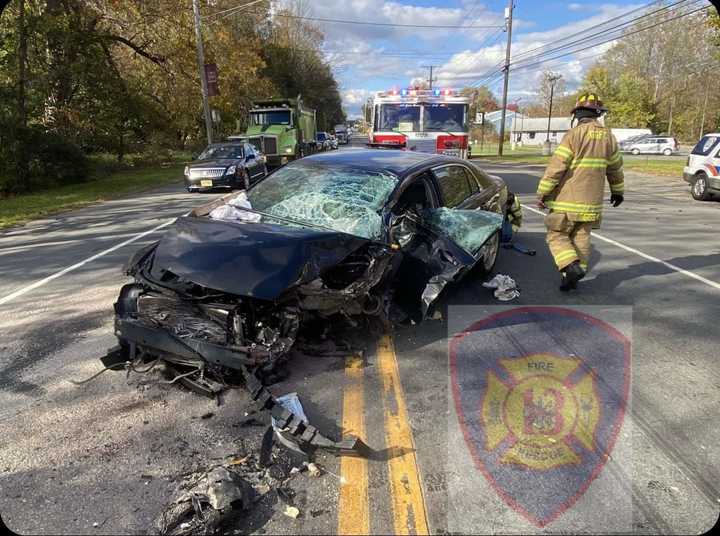 One victim was airlifted with serious injuries following a two-vehicle crash in Hunterdon County Wednesday afternoon, state police confirmed.