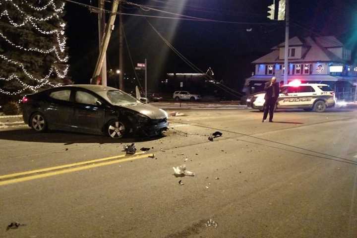 Driver Falls Asleep, Takes Out Route 17 Telephone Pole In Ramapo