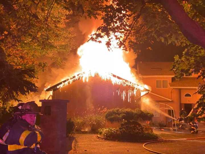 The garage fire.