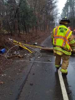 One Person Sent To Hospital After Car Crashes Into Utility Pole In Weston