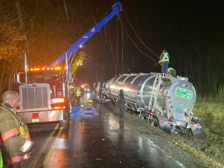 Emergency crews made a not-so-sweet discovery Thursday evening when they rushed to the scene of a Sussex County crash and found an overturned tractor-trailer loaded with 40,000 pounds of sugar.