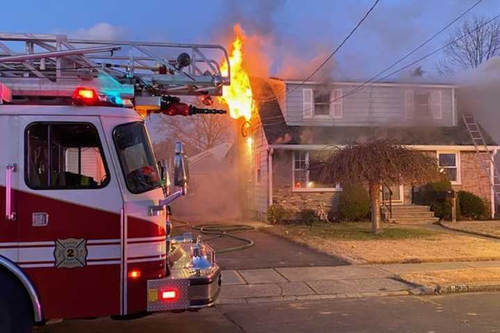 Fire Ravages Vacant Fair Lawn House