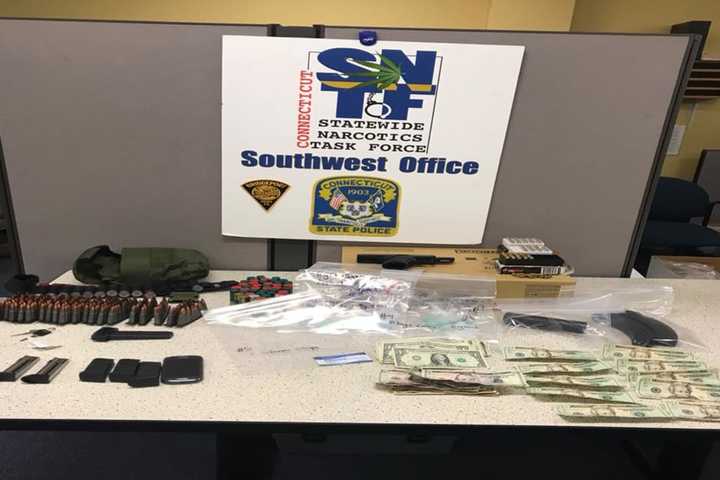 Bridgeport Man Stopped With Loaded Gun, Ammo And Drugs In Car
