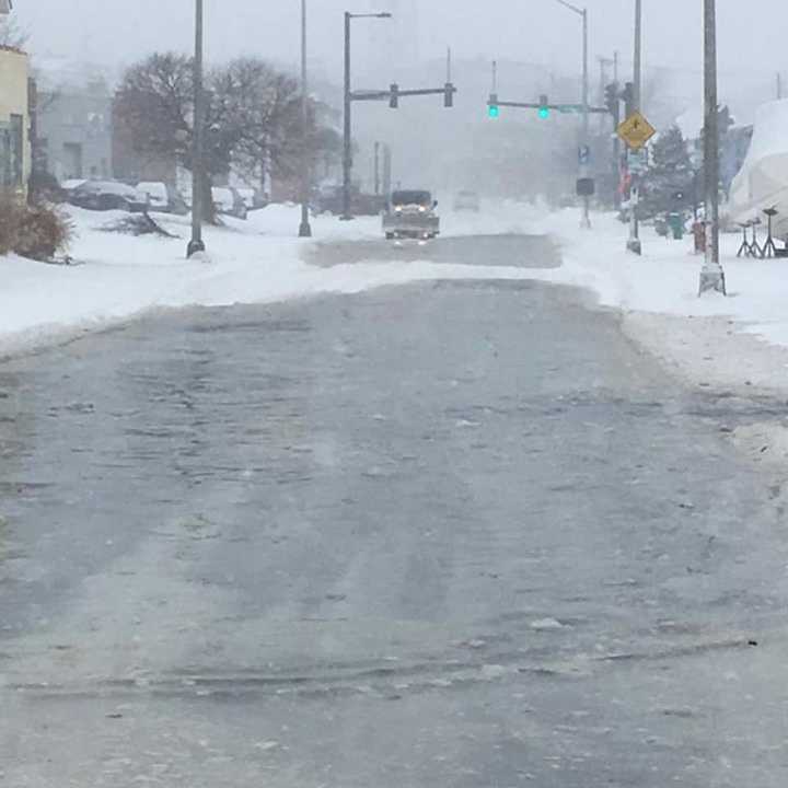 Part of Water Street in Norwalk is closed due to flooding last week.
