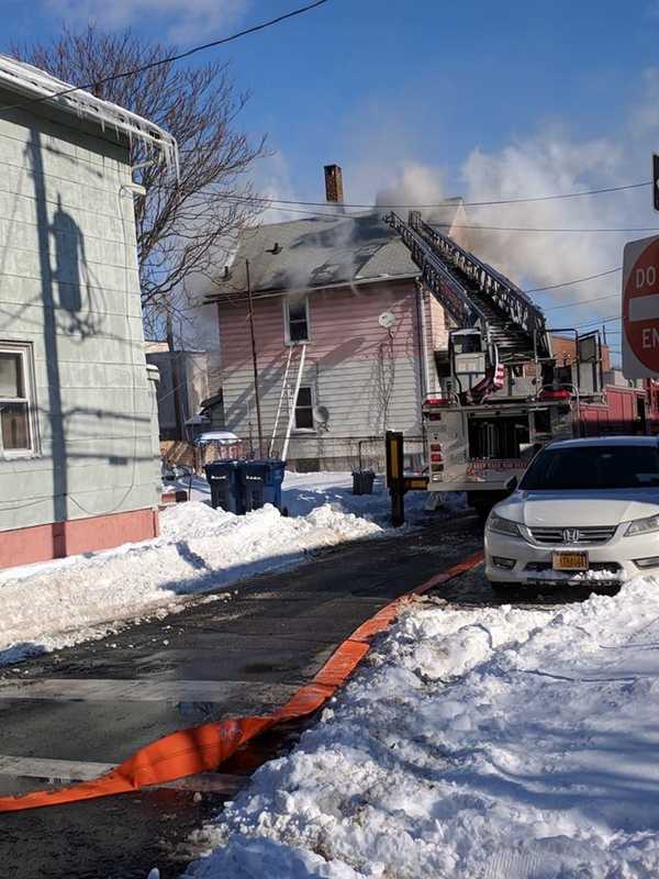 Hackensack Firefighters Douse House Blaze