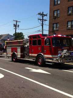 Firefighters In Training Practice At Bergen's Fire Training Center