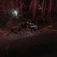 <p>A Rhinebeck man was not injured during a crash near Bard College.</p>