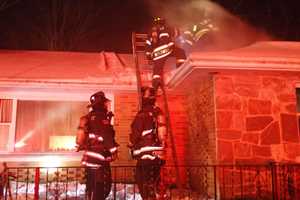 Homeowner, Police Officer Sent To Hospital After Fire In Easton House