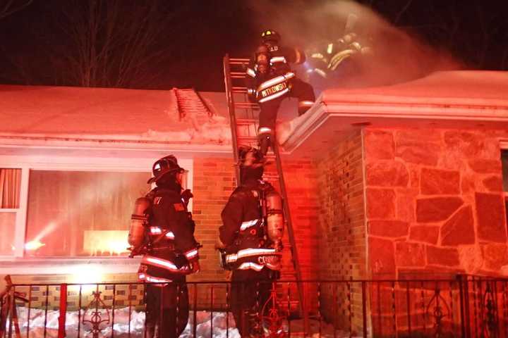 Homeowner, Police Officer Sent To Hospital After Fire In Easton House