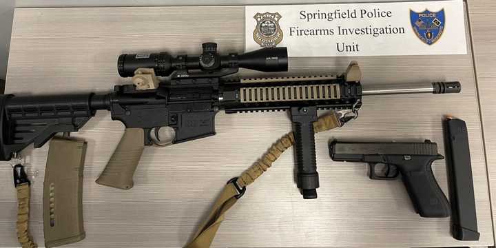 Police in Springfield recovered an AR-style rifle as part of an investigation.