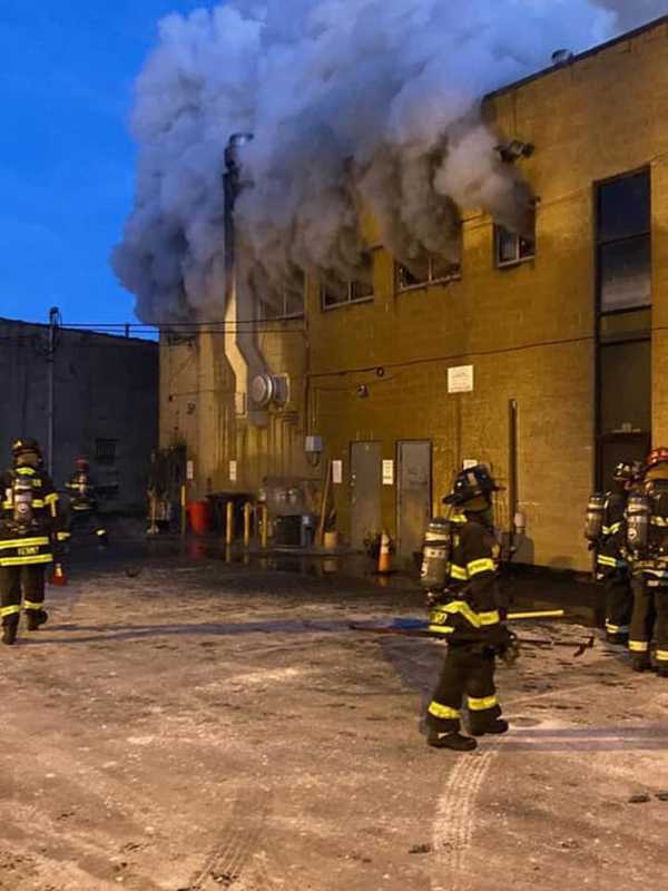 Massive Four-Alarm Rockland Fire Shuts Down Roadway