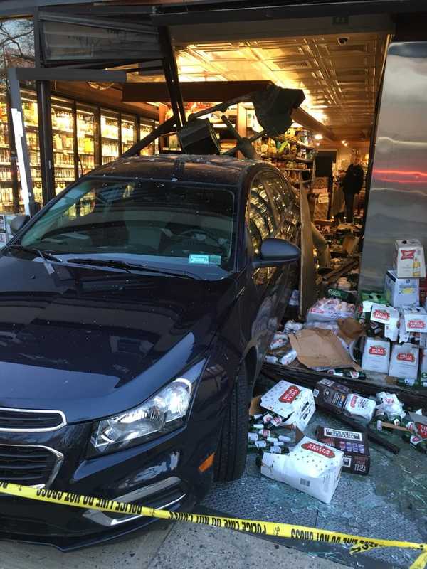 Car Slams Through Popular Westchester Grocery Store Beer Section