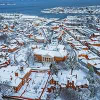 <p>Snowfall over Annapolis MD</p>