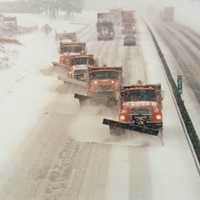 <p>Snowplows on the Pennsylvania Turnpike</p>