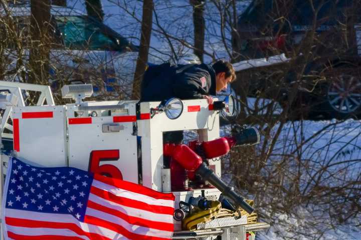 Dog Rescued From Icy Pond In Hudson Valley