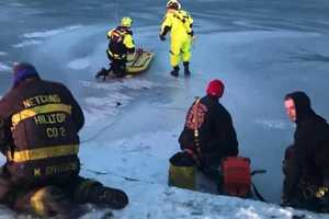 3 People Including Motorcyclist Rescued From North Jersey Lake (PHOTOS)