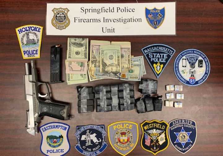 Some of the items seized during the raid.