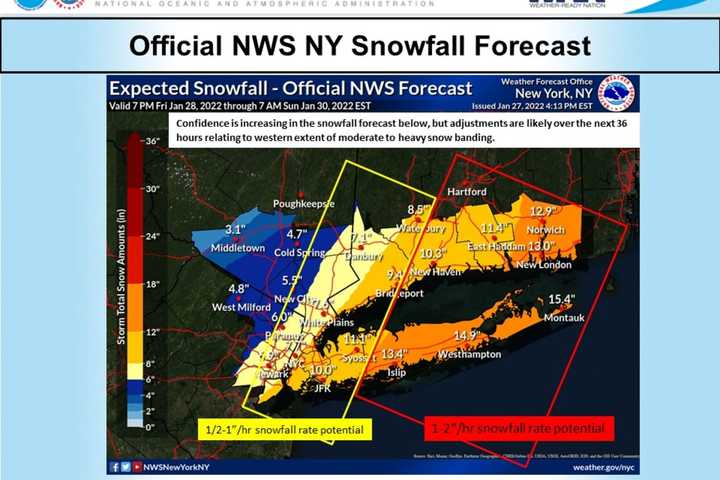 Nor'easter Nears: Brand-New Projections For Snowfall Accumulation, Wind Speed Released