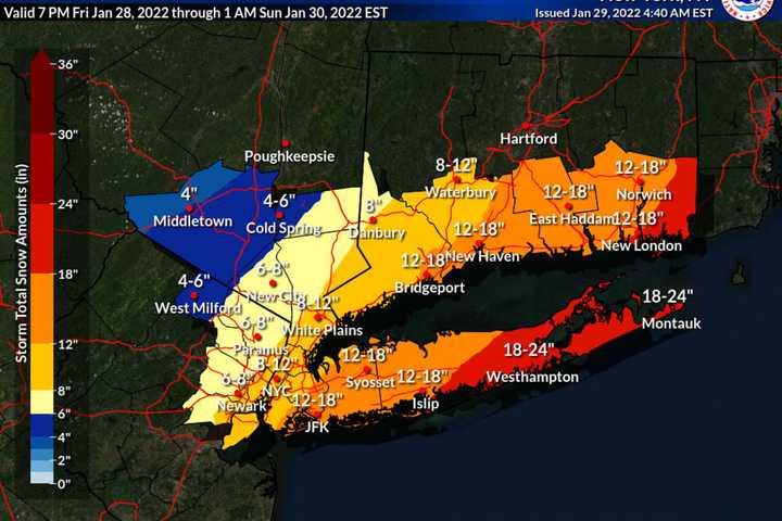 Nor'easter: Snowfall Totals Adjusted Again; Here Are Areas Most At Risk For Power Outages