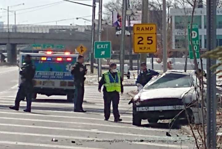 Southbound Route 17 in Rochelle Park.