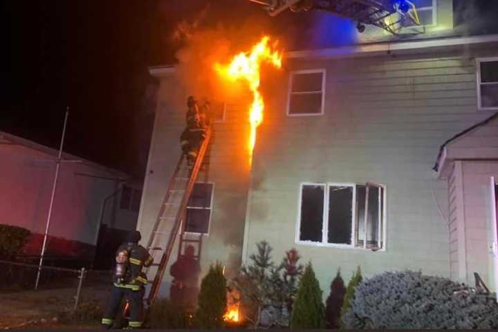 Three-Alarm Fire Breaks Out At Nassau County Home