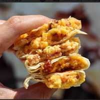 <p>Bacon egg and cheese wonton</p>