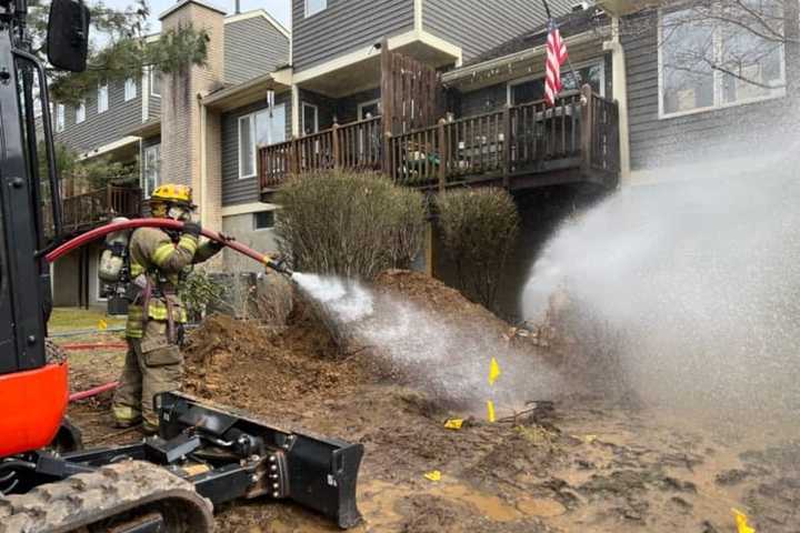 Clinton Development Evacuated As Construction Equipment Hits Gas Line