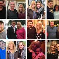 <p>Theresa Labarck of Wayne with friends, loved ones.</p>