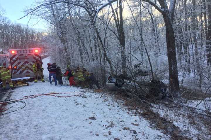 Rollover Taconic Crash Injures One