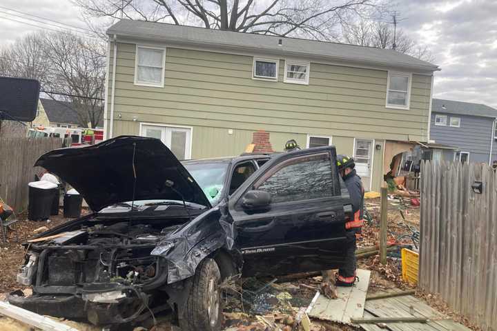 Car Crashes Into Two Houses In Fairfield County